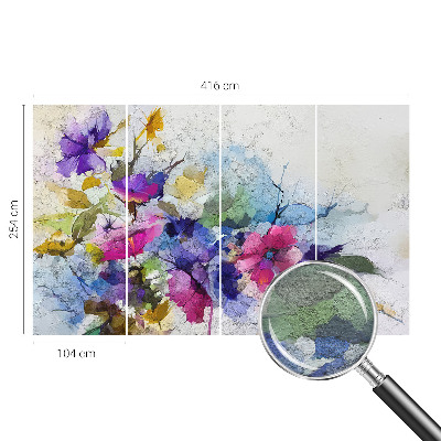 Vliesová fototapeta Abstraktné kvety