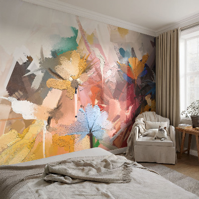 Vliesová fototapeta na stenu Kvetinový abstrakt