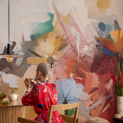 Vliesová fototapeta na stenu Kvetinový abstrakt