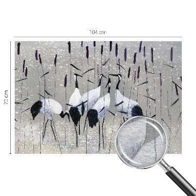 Fototapeta do obývačky Harmonické žeriavy