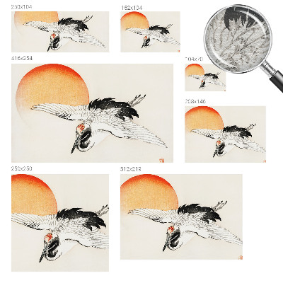 Luxusná tapeta Elegantný žeriav