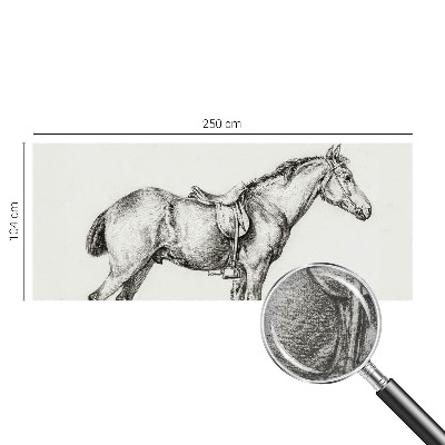 Vliesová fototapeta Náčrt koňa