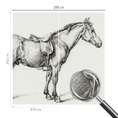 Vliesová fototapeta Náčrt koňa