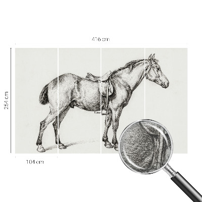 Vliesová fototapeta Náčrt koňa