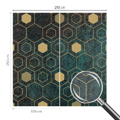 Moderná fototapeta na mieru Geometrické šesťuholníky