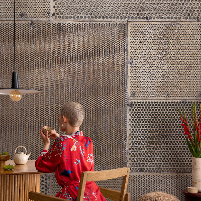 Vliesová fototapeta pre deti Kovové vzory