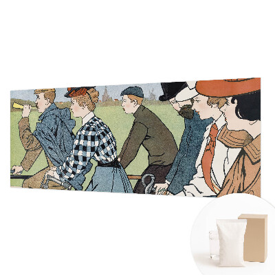 Dekoratívna fototapeta na stenu Starodávni cyklisti