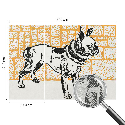 Moderná fototapeta Retro pes