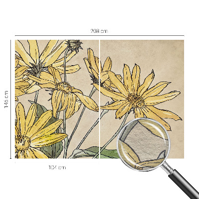 Luxusná tapeta Akvarelové kvety