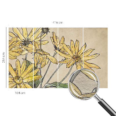 Luxusná tapeta Akvarelové kvety