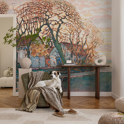 Vliesová tapeta na stenu Idylická krajina