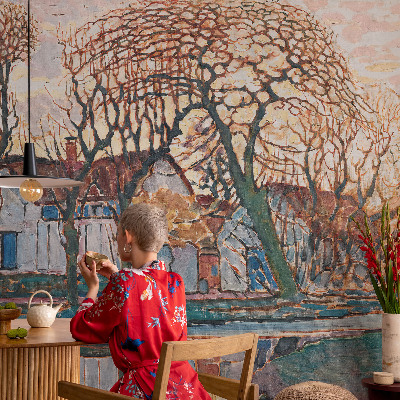 Vliesová tapeta na stenu Idylická krajina