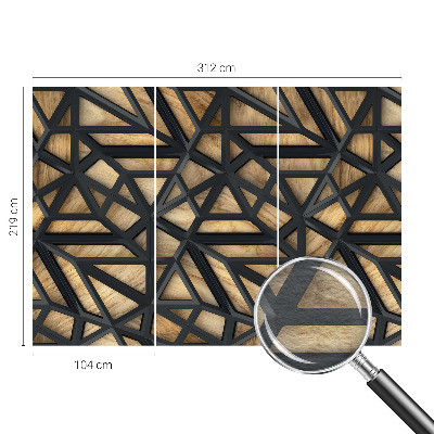 Vliesová fototapeta do spálne Geometrické prepojenie