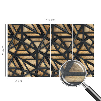 Vliesová fototapeta do spálne Geometrické prepojenie