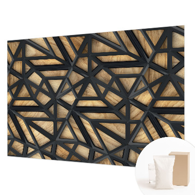 Vliesová fototapeta do spálne Geometrické prepojenie