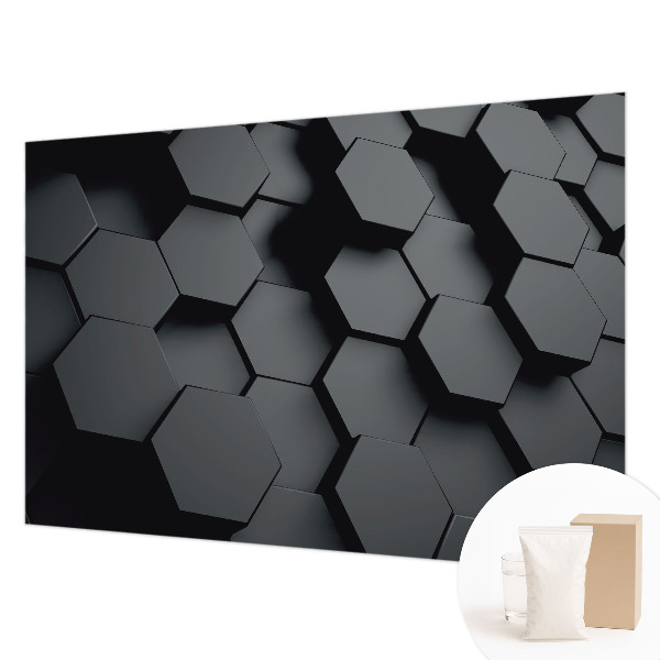 Vliesová fototapeta pre deti 3D šesťuholníky