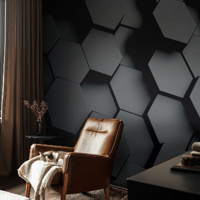 Vliesová fototapeta pre deti 3D šesťuholníky