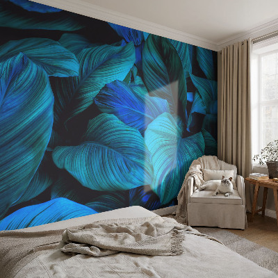 Fototapeta na mieru do obývačky Modré listy