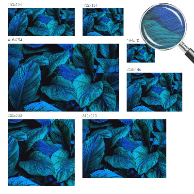 Fototapeta na mieru do obývačky Modré listy