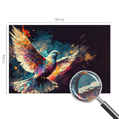 Dekoratívna fototapeta na stenu Farebný vták