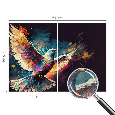 Dekoratívna fototapeta na stenu Farebný vták