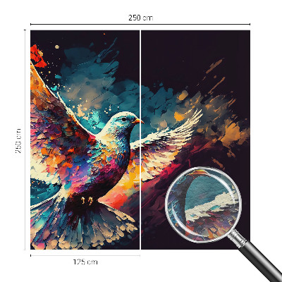 Dekoratívna fototapeta na stenu Farebný vták