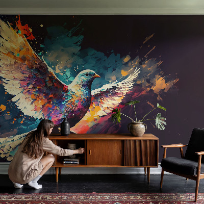 Dekoratívna fototapeta na stenu Farebný vták