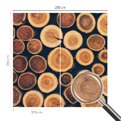 Moderná fototapeta Drevené kruhy