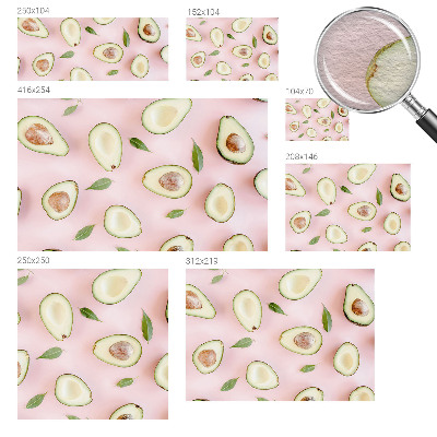 Luxusná tapeta Zloženie avokáda