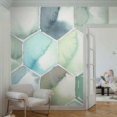 Fototapeta Pastelové šesťuholníky