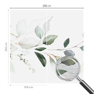 Fototapeta s potlačou na vliese Zelené listy