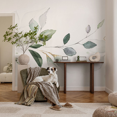 Fototapeta s potlačou na vliese Zelené listy