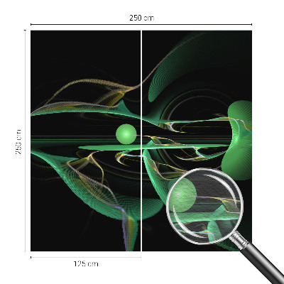 Fototapeta na mieru do obývačky Zelené vlny