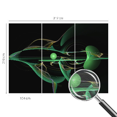 Fototapeta na mieru do obývačky Zelené vlny