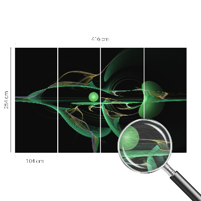 Fototapeta na mieru do obývačky Zelené vlny