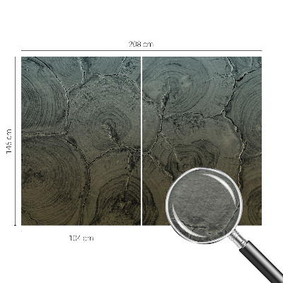 Vliesová fototapeta pre deti Drevené krúžky