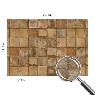 Fotografická tapeta vliesová Rustikálna mozaika