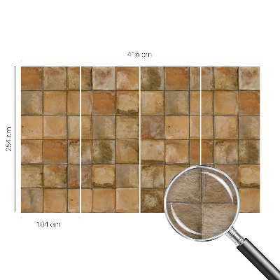 Fotografická tapeta vliesová Rustikálna mozaika