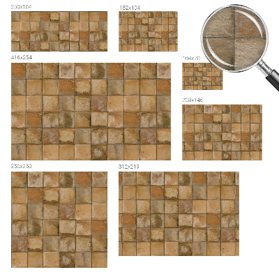 Fotografická tapeta vliesová Rustikálna mozaika