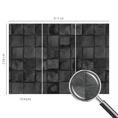 Fototapeta s potlačou na vliese Sivé dlaždice