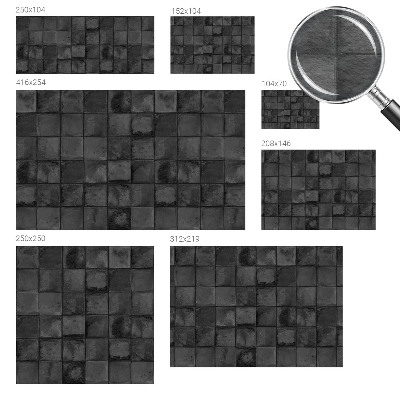 Fototapeta s potlačou na vliese Sivé dlaždice