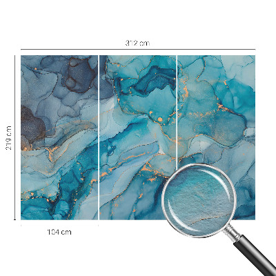 Fototapeta na mieru do spálne Modrá abstrakcia