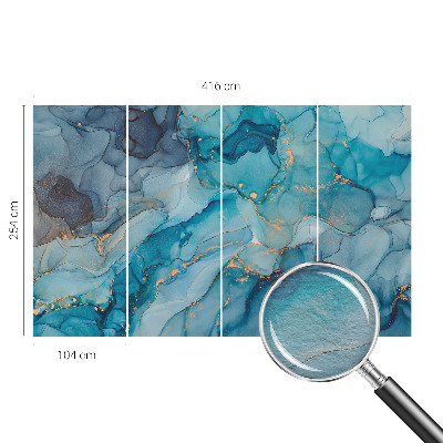 Fototapeta na mieru do spálne Modrá abstrakcia