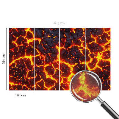 Fototapeta na mieru Silná magma