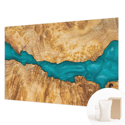 Vliesová fototapeta do spálne Drevo a živica