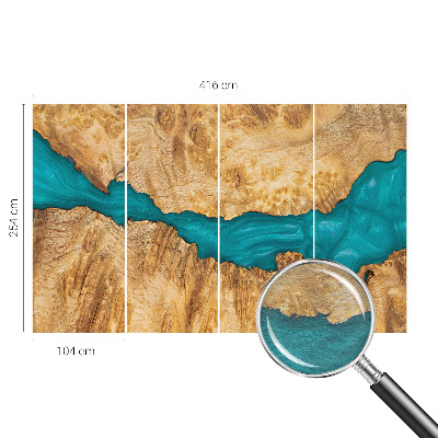 Vliesová fototapeta do spálne Drevo a živica