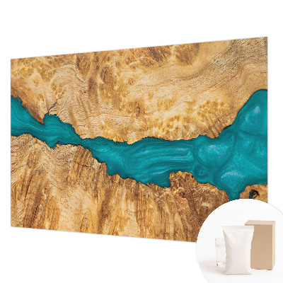 Vliesová fototapeta do spálne Drevo a živica