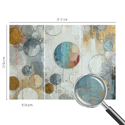 Fototapeta na mieru do obývačky Geometrické kruhy