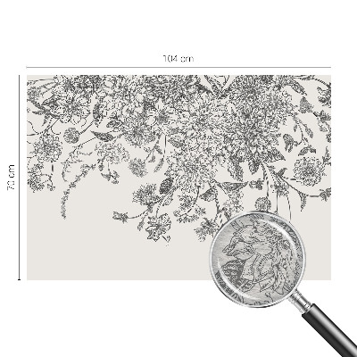 Vliesová tapeta na stenu Kvetinový vzor