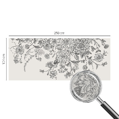 Vliesová tapeta na stenu Kvetinový vzor